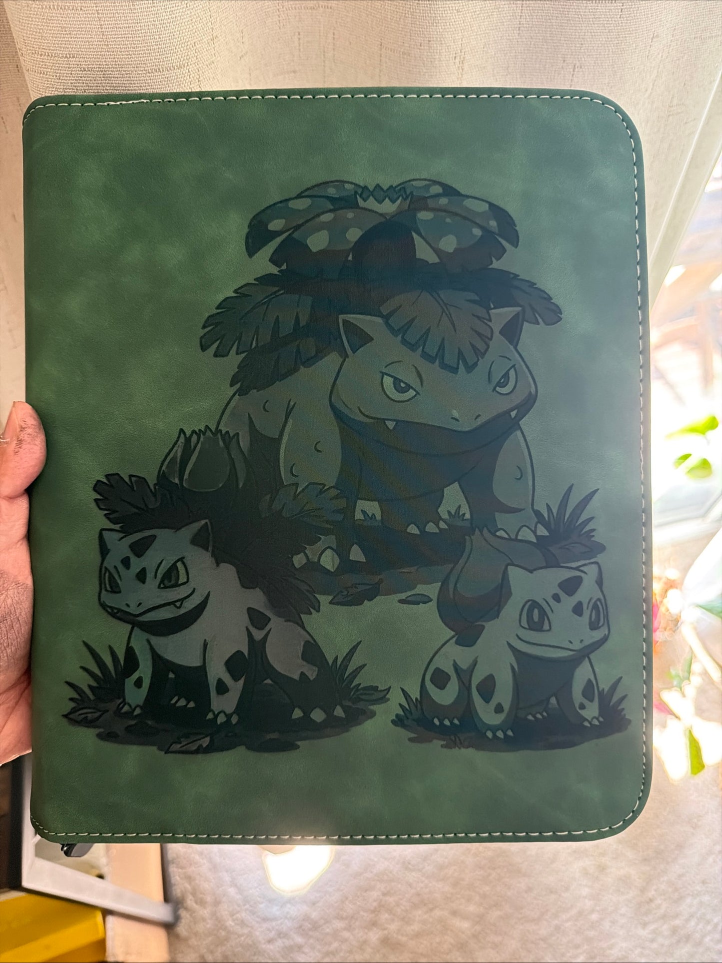 4 Pocket Top Loader Engraved Binder