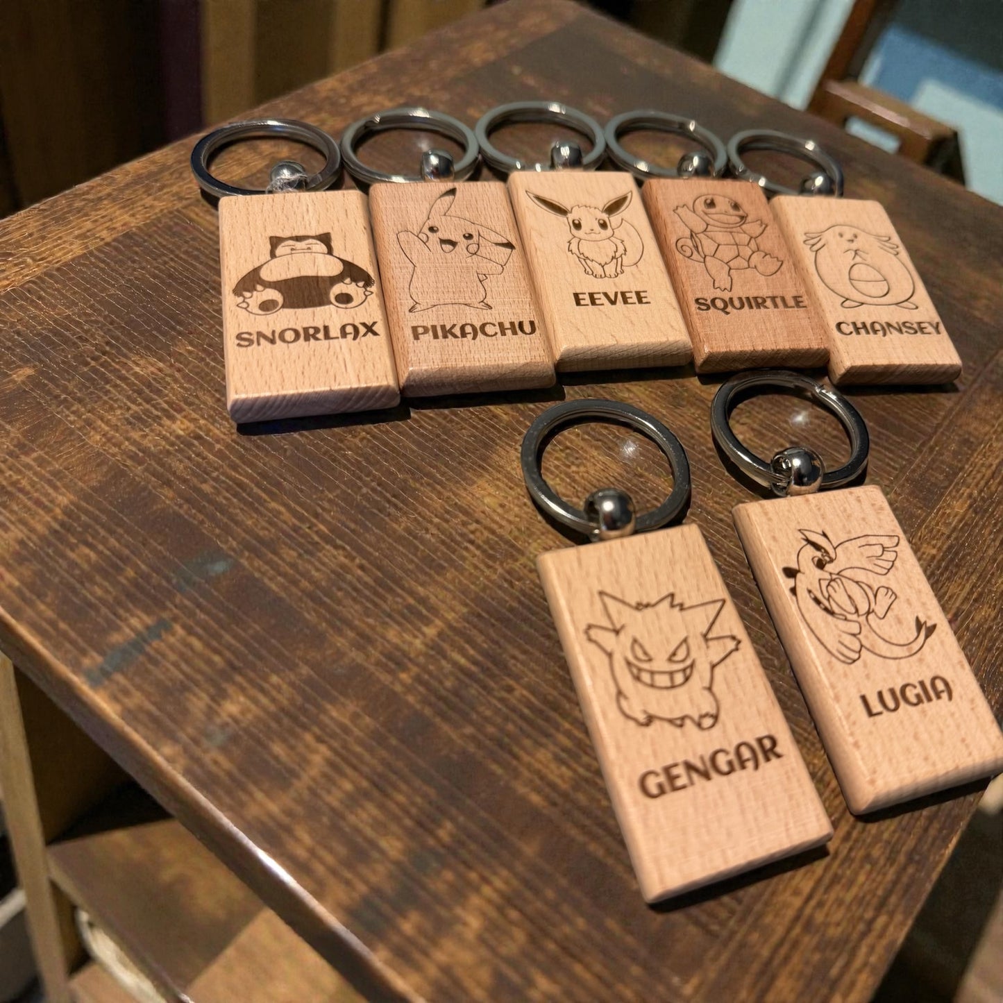 Custom Engraved Wooden Keychains