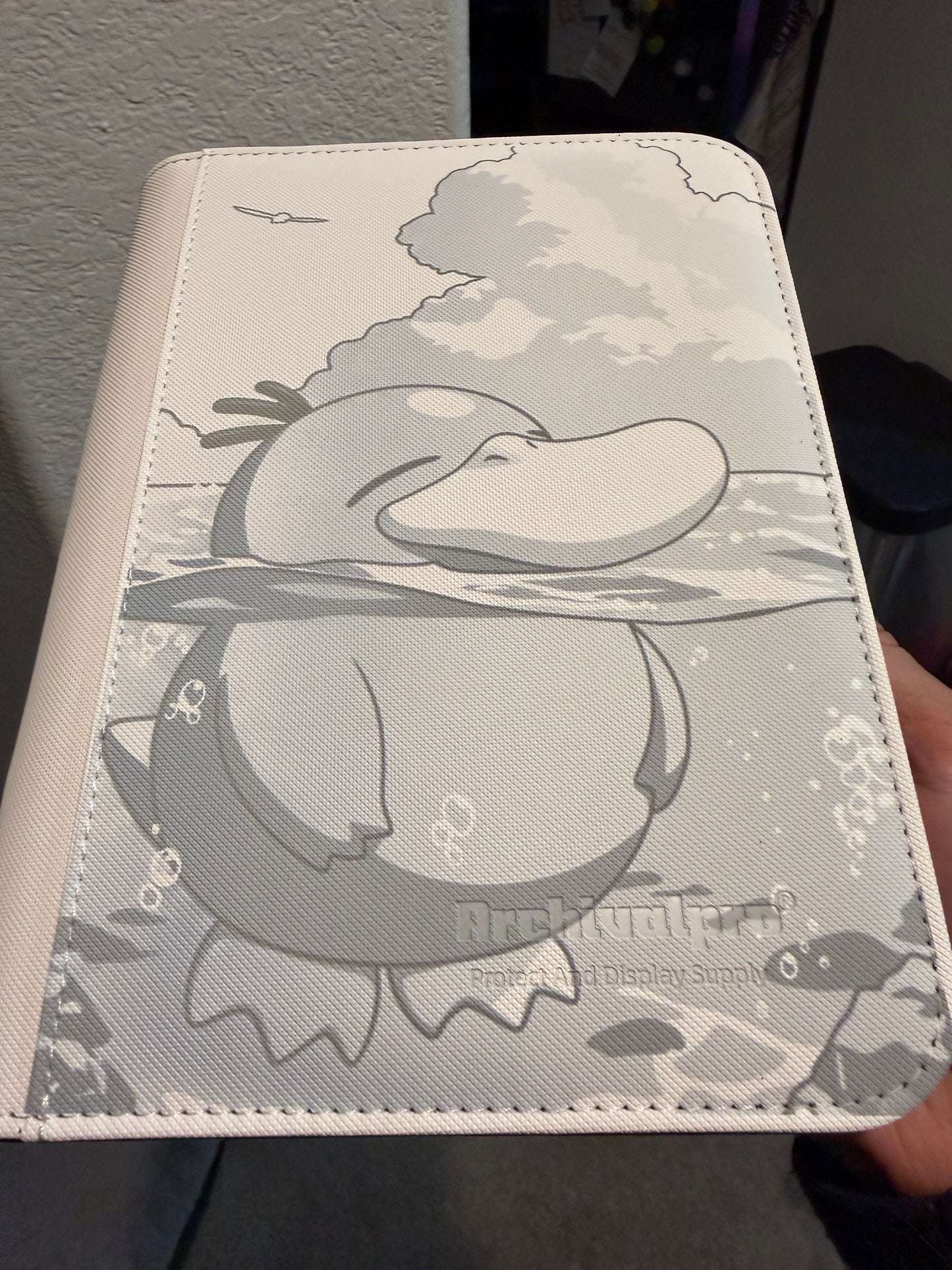 4 Pocket White Binder Engraving