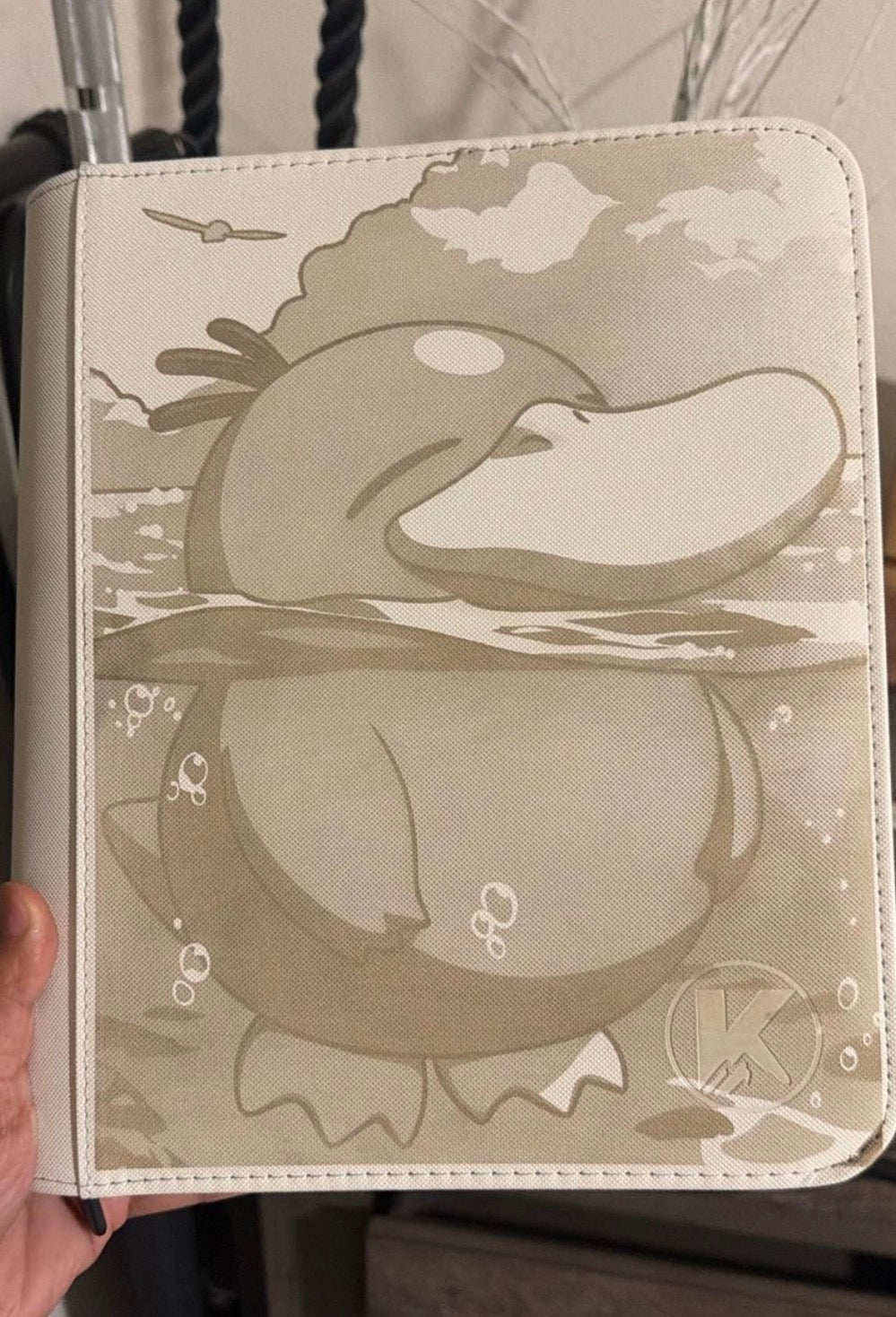4 Pocket White Binder Engraving