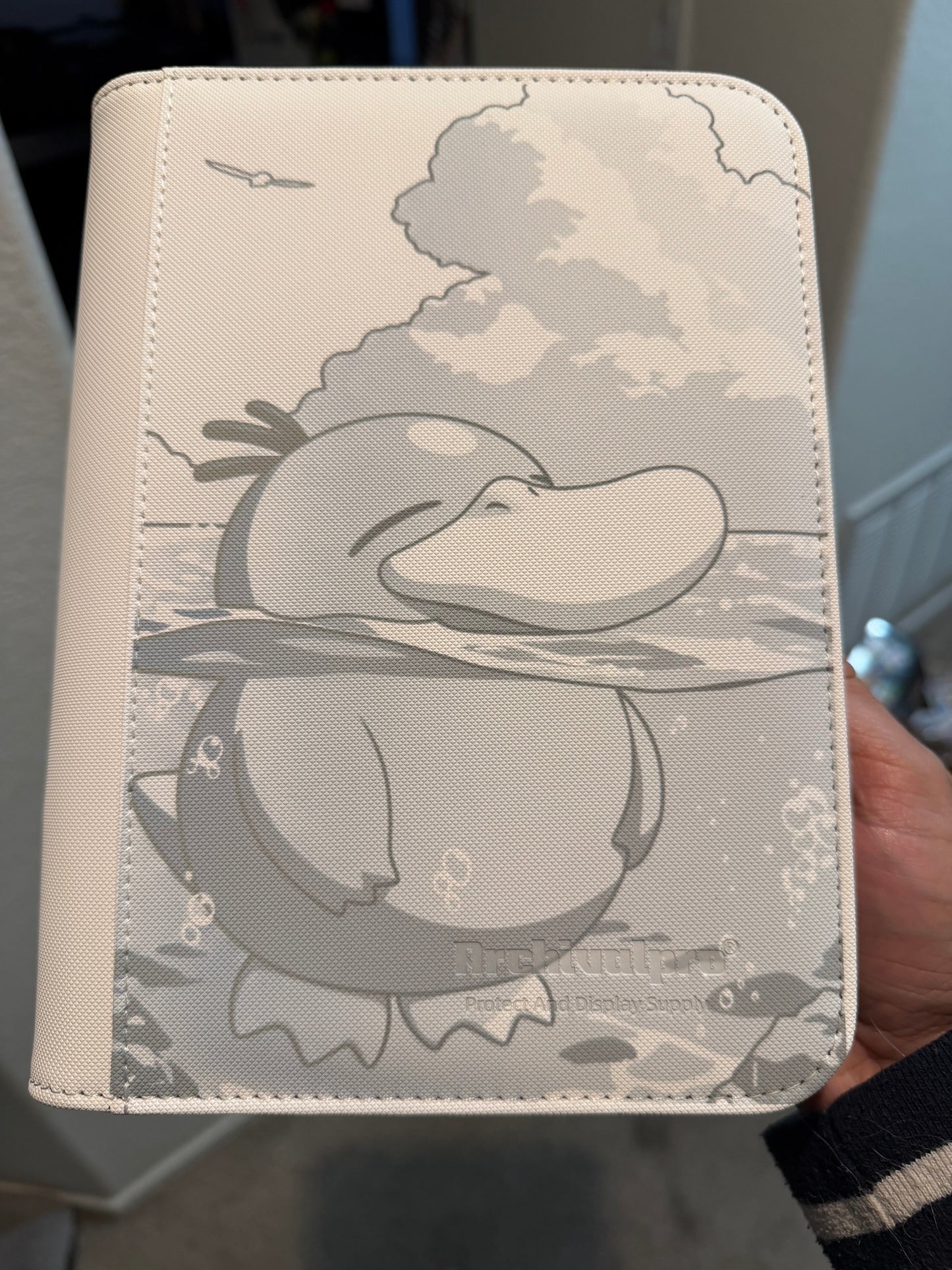 4 Pocket White Binder Engraving
