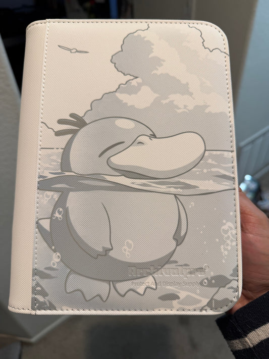 4 Pocket White Binder Engraving