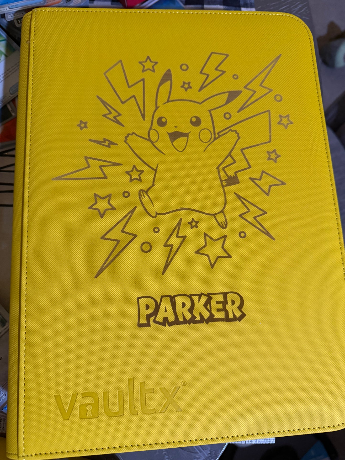 9 Pocket Customized VaultX Binder Engraving